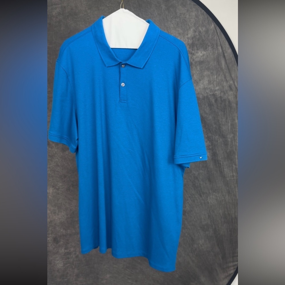 Calvin Klein Blue Polo Shirt XL Men’s Classic Short Sleeve Cotton Golf Casual
